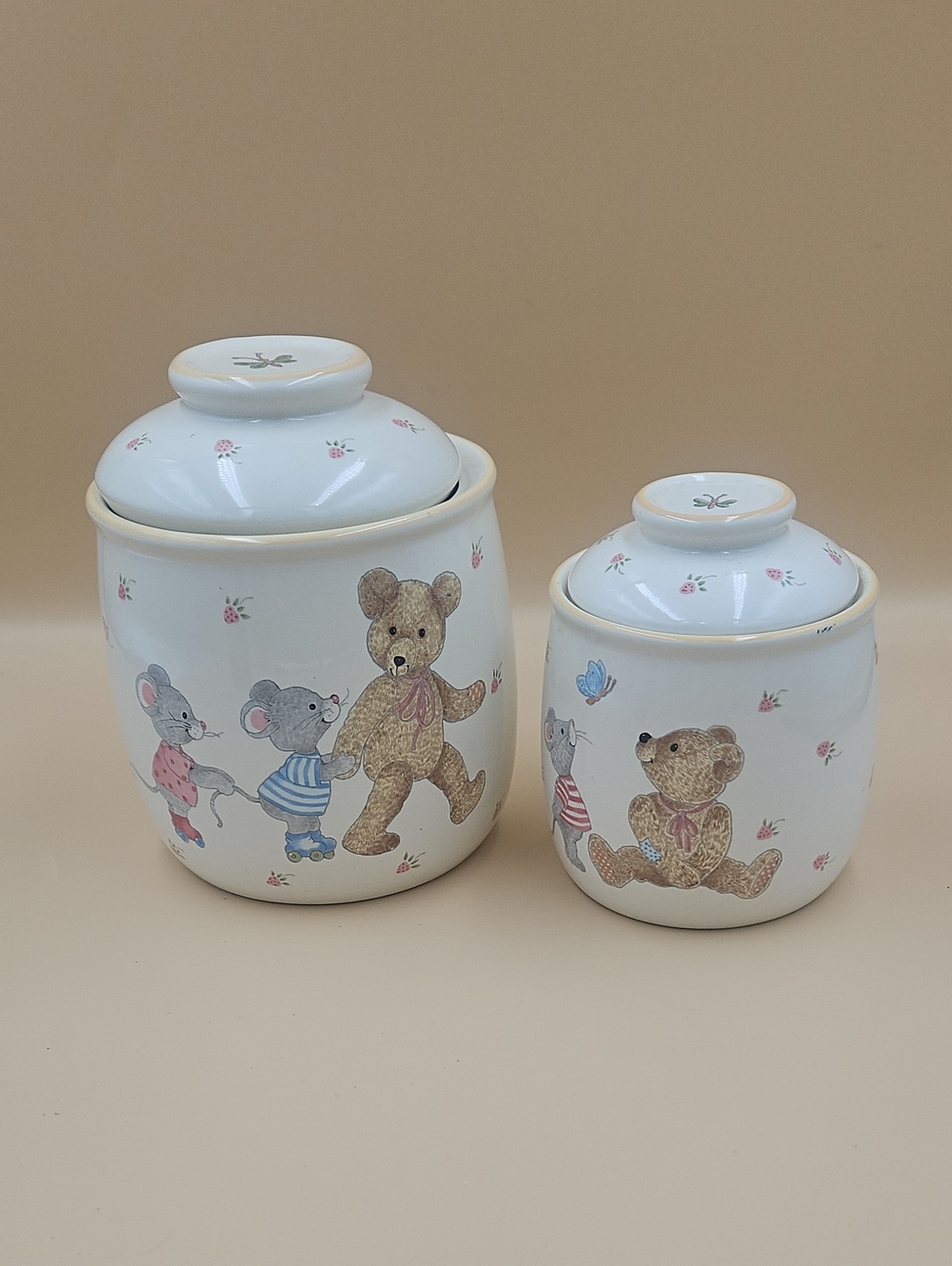 Vintage Teddy Bear Jars